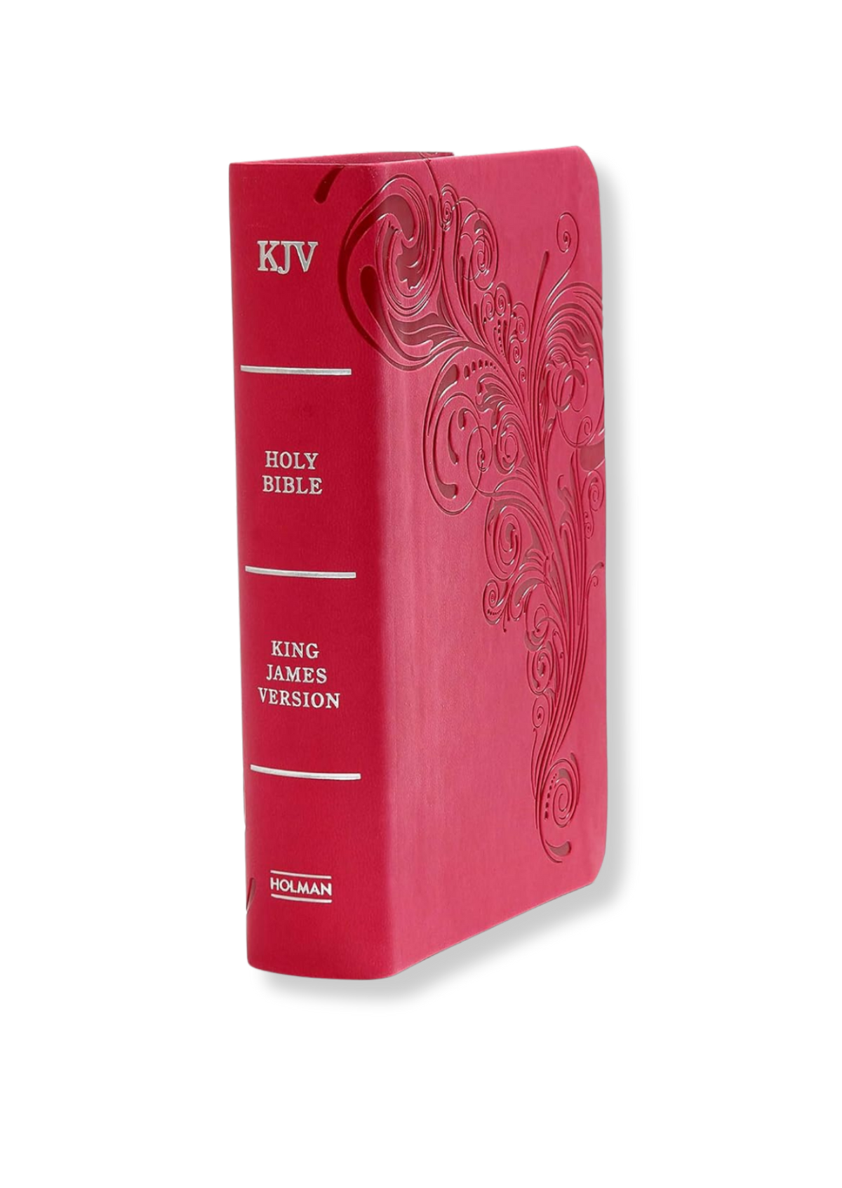 KJV Large Print Compact Reference Bible, Leathertouch (Pink)