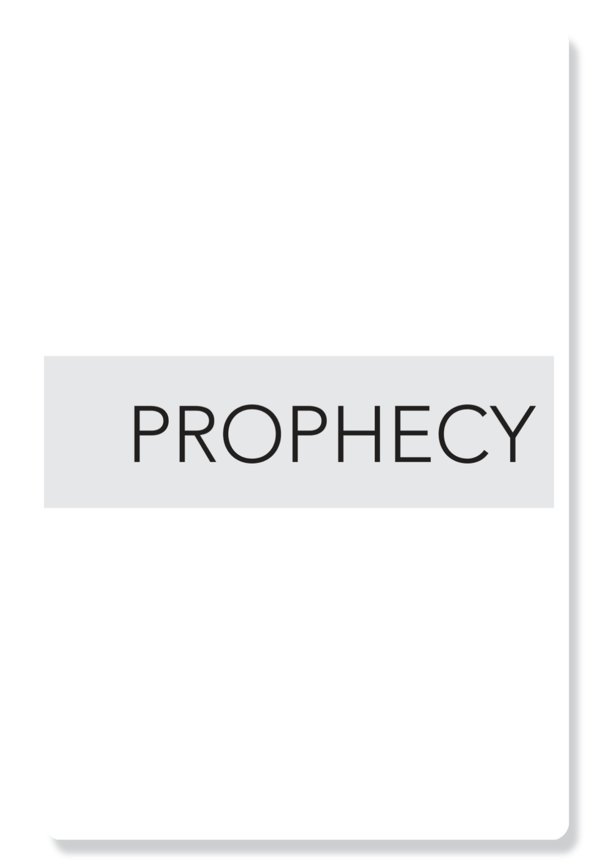 Book 7: Prophecy