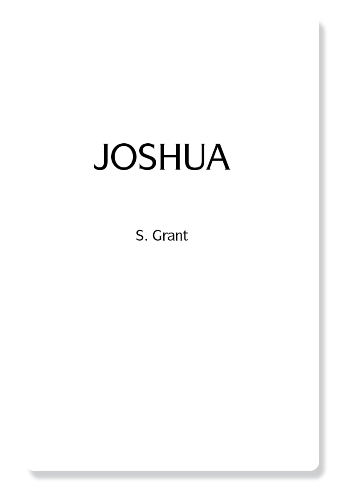 Joshua, Judges & Ruth