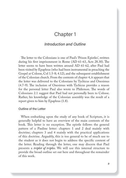 Colossians: The Christian's Progress and Preservation