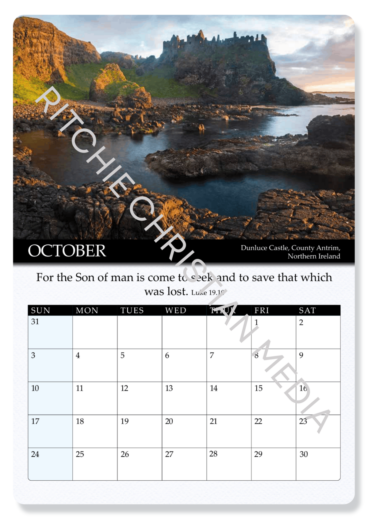 Gospel Calendar 2027