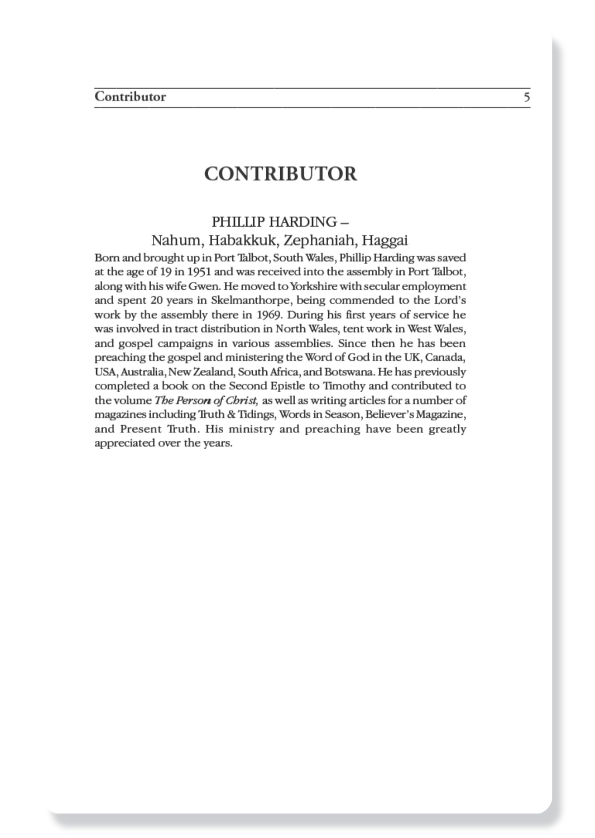 Nahum, Habakkuk, Zephaniah & Haggai