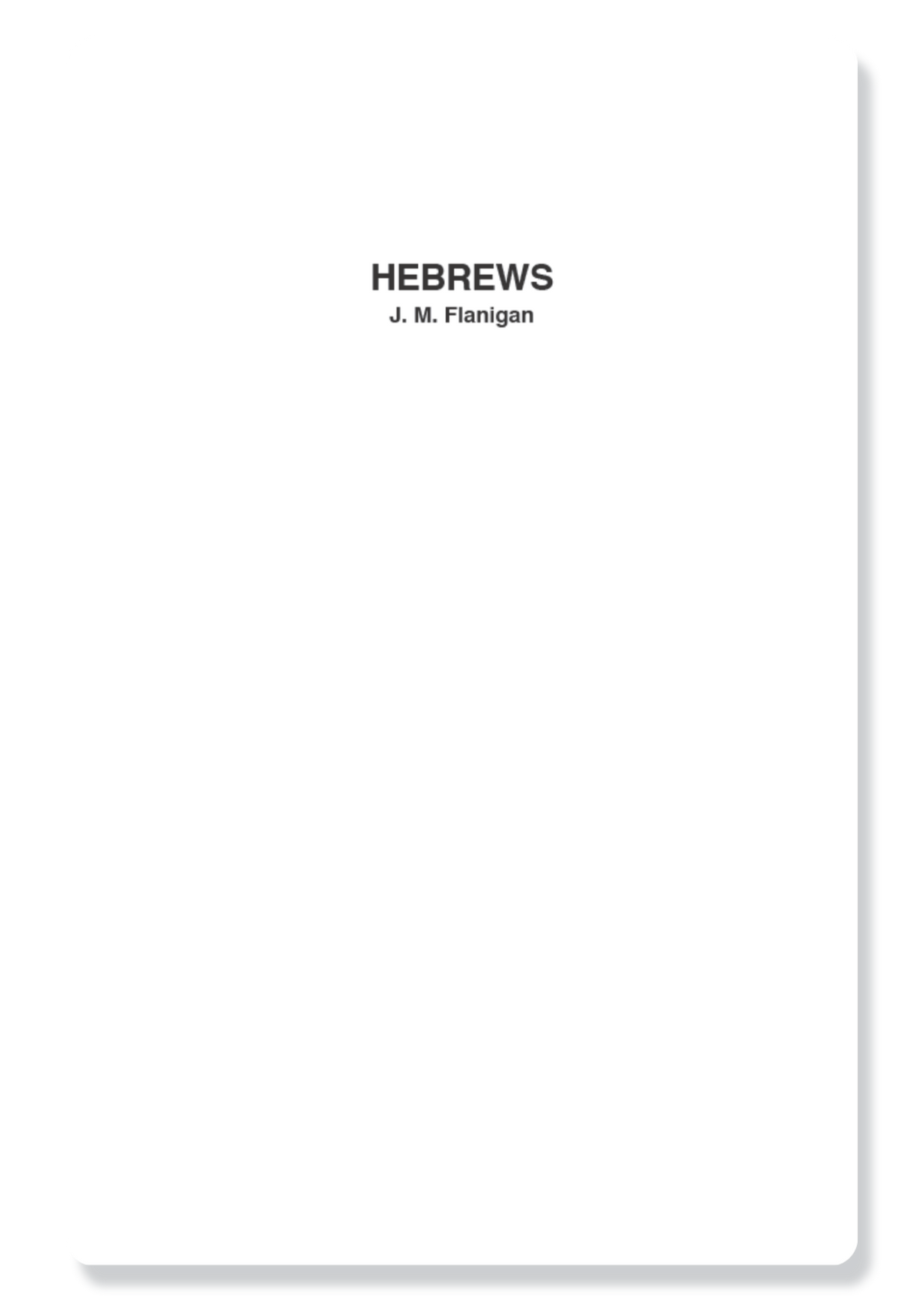Hebrews