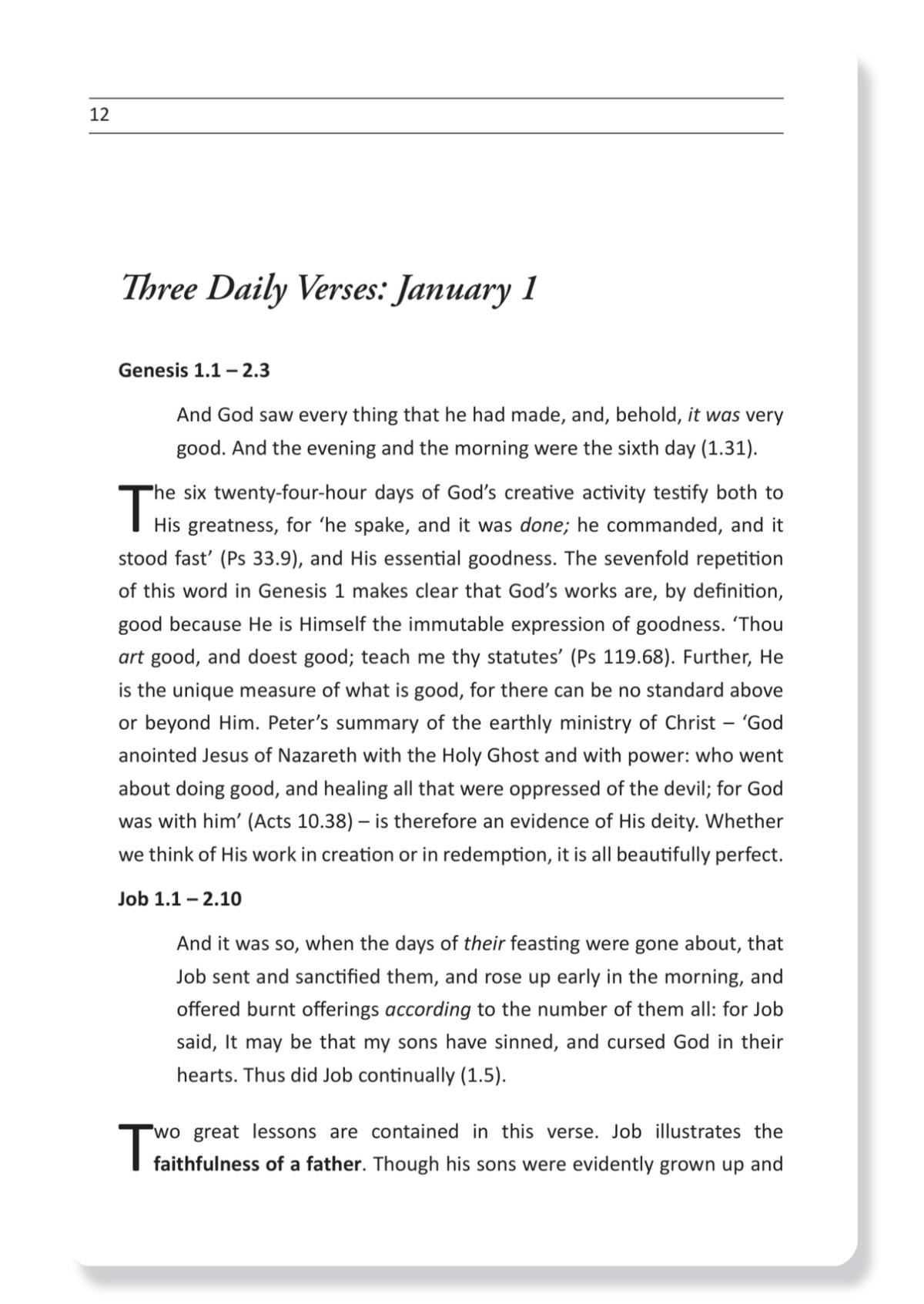 Three Daily Verses