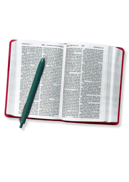 KJV Large Print Compact Reference Bible, Leathertouch (Pink)
