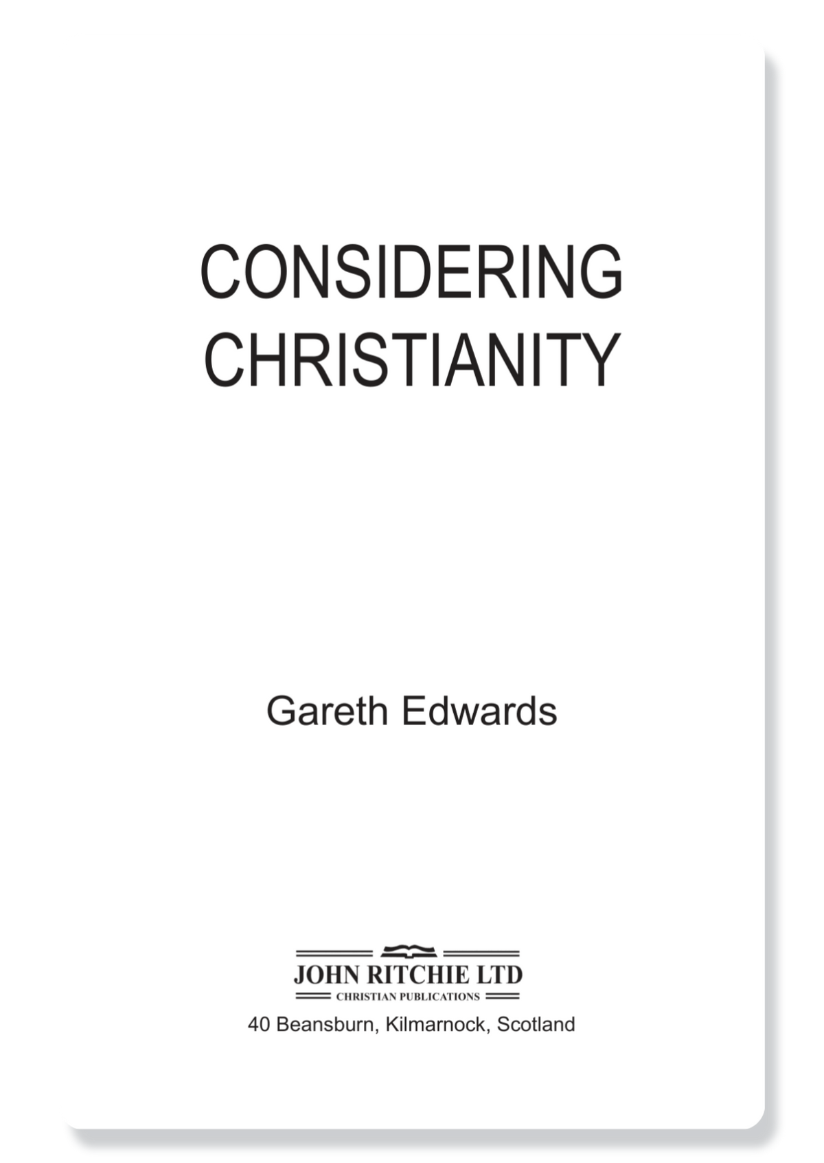 Considering Christianity