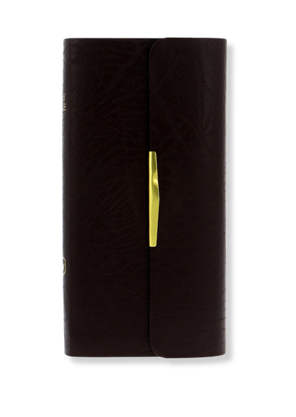 NKJV Pocket Companion Bible Leather (Burgundy)