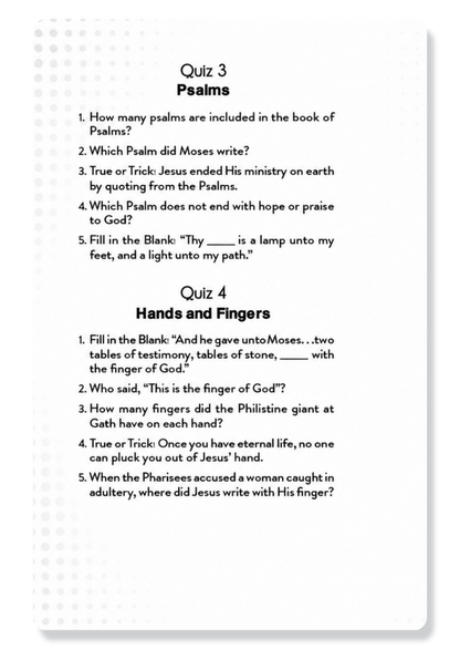 Quick Bible Quizzes