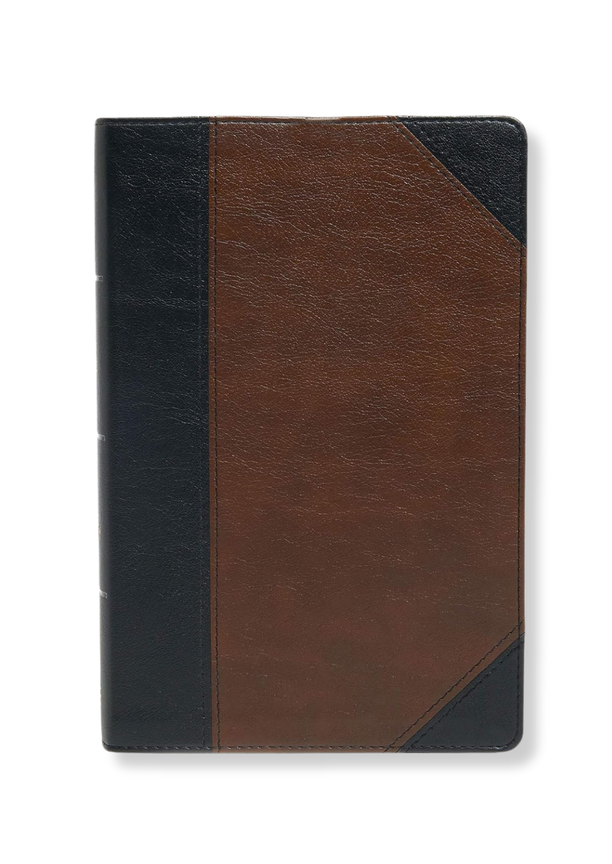 KJV Large Print Personal Size Reference Bible, Leathertouch (Black/Brown)