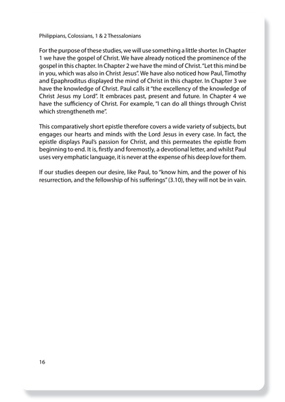 Philippians, Colossians, 1 Thessalonians & 2 Thessalonians