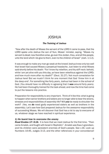 Joshua, Judges & Ruth