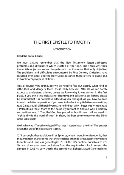 1 Timothy, 2 Timothy, Titus & Philemon