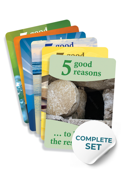 5 Good Reasons A6 Gospel Cards - Complete Set