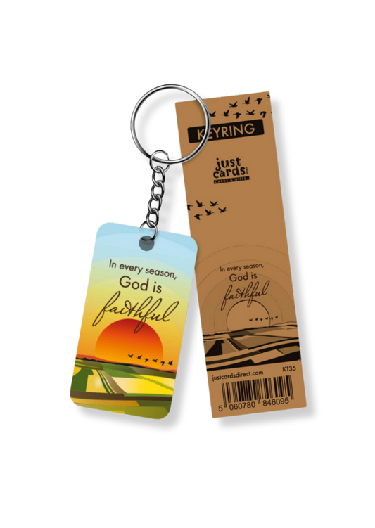 God Is Faithful Keyring