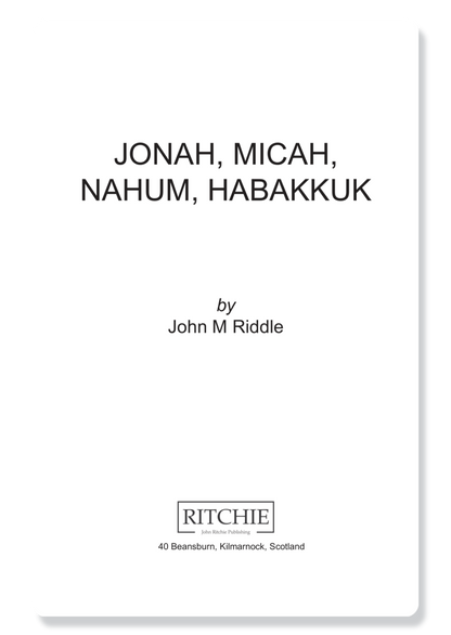 Jonah, Micah, Nahum & Habakkuk