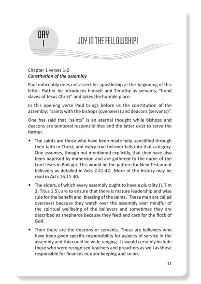 Daily Joy in Philippians
