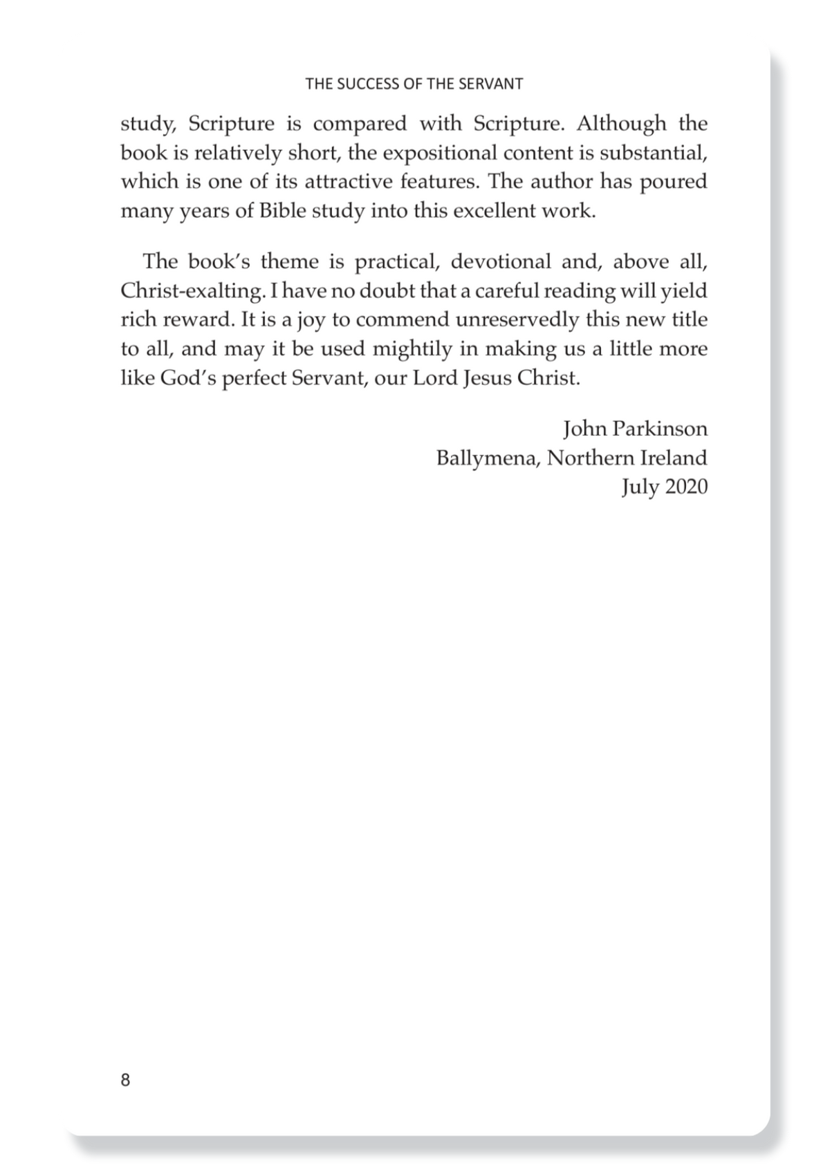 The Success of the Servant