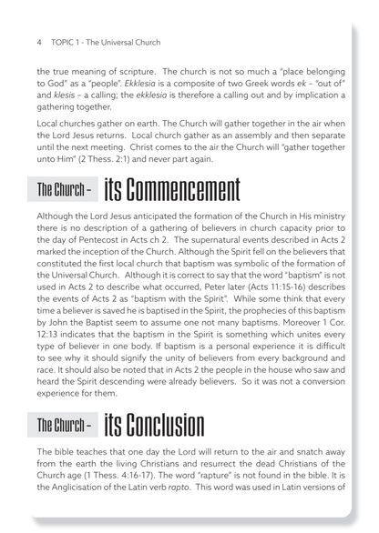 Book 1: The Church