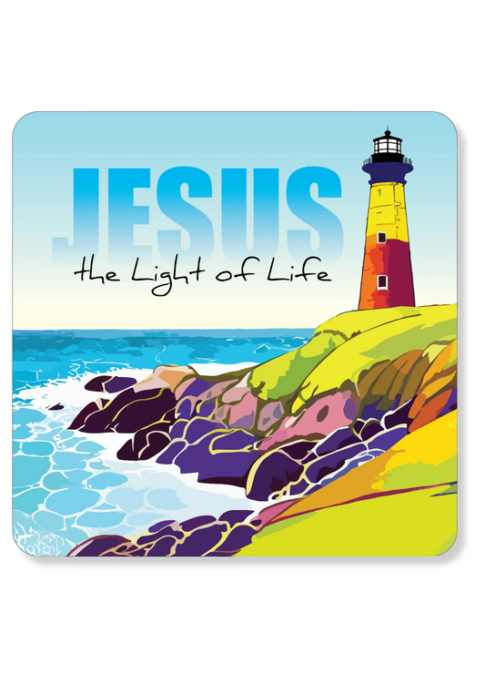 The Light of Life Christian Coaster