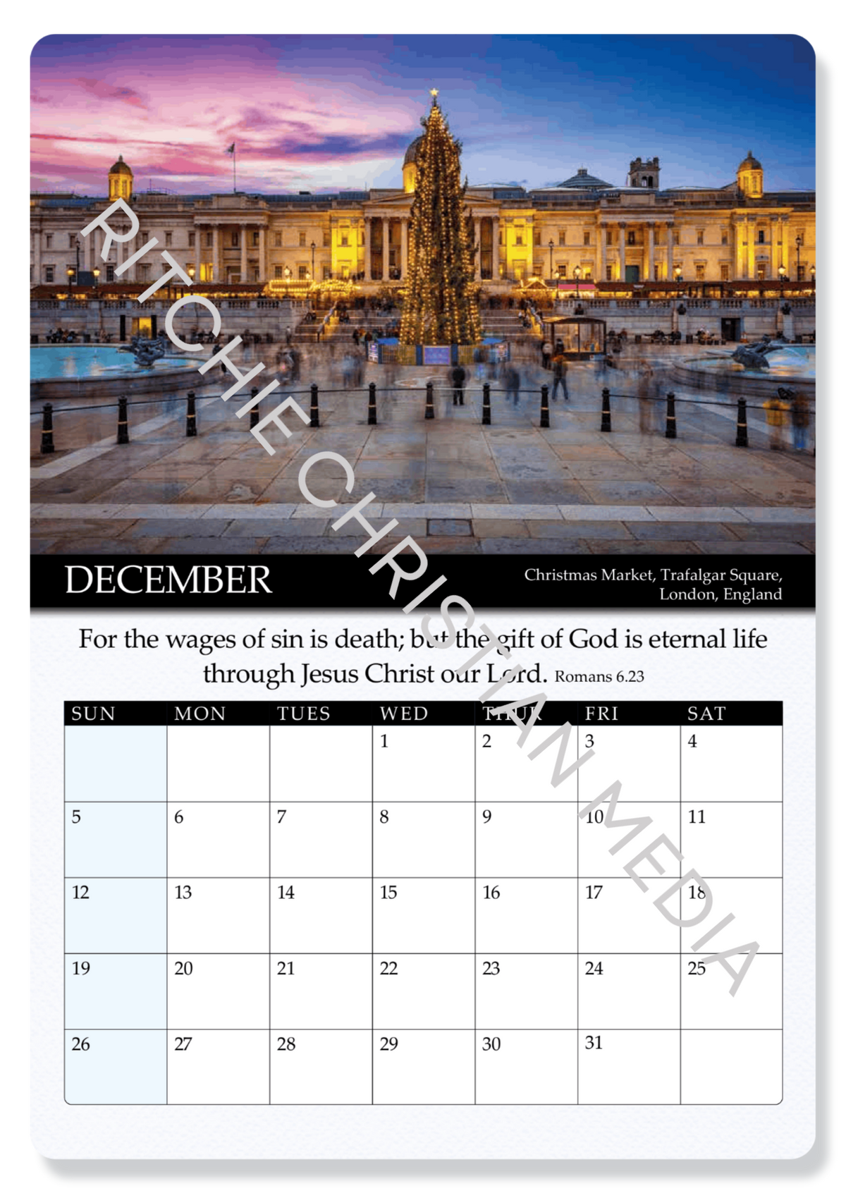 Gospel Calendar 2027